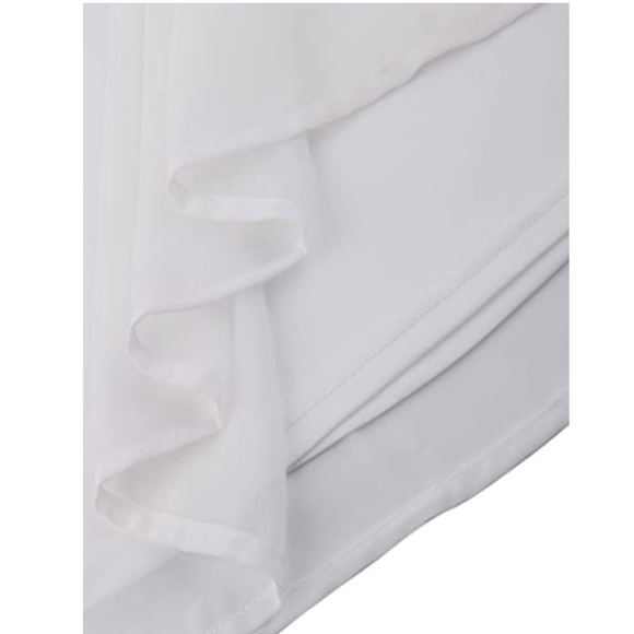 NWT flowing pleated chiffon overlay sleeveless - Picture 5 of 9